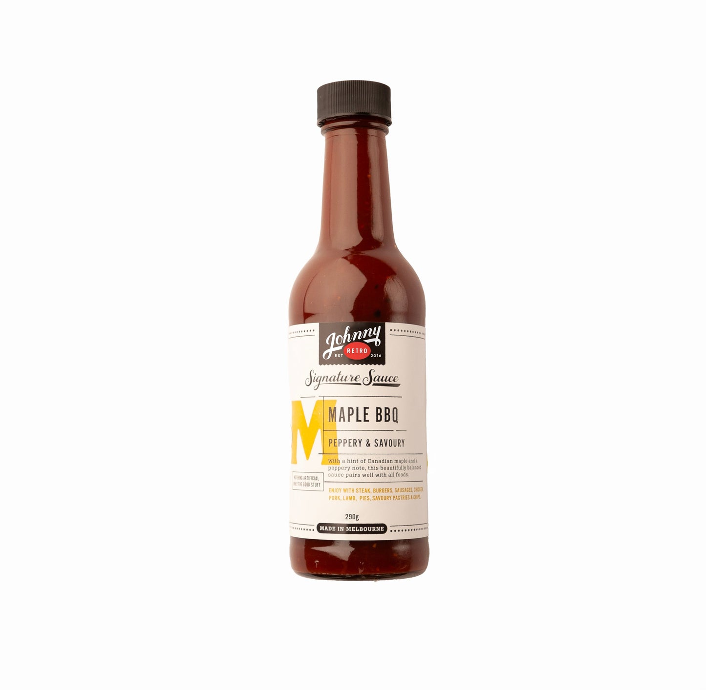 Maple BBQ Sauce — Real Canadian Maple, Made in Melbourne — Johnny Retro, made in Melbourne