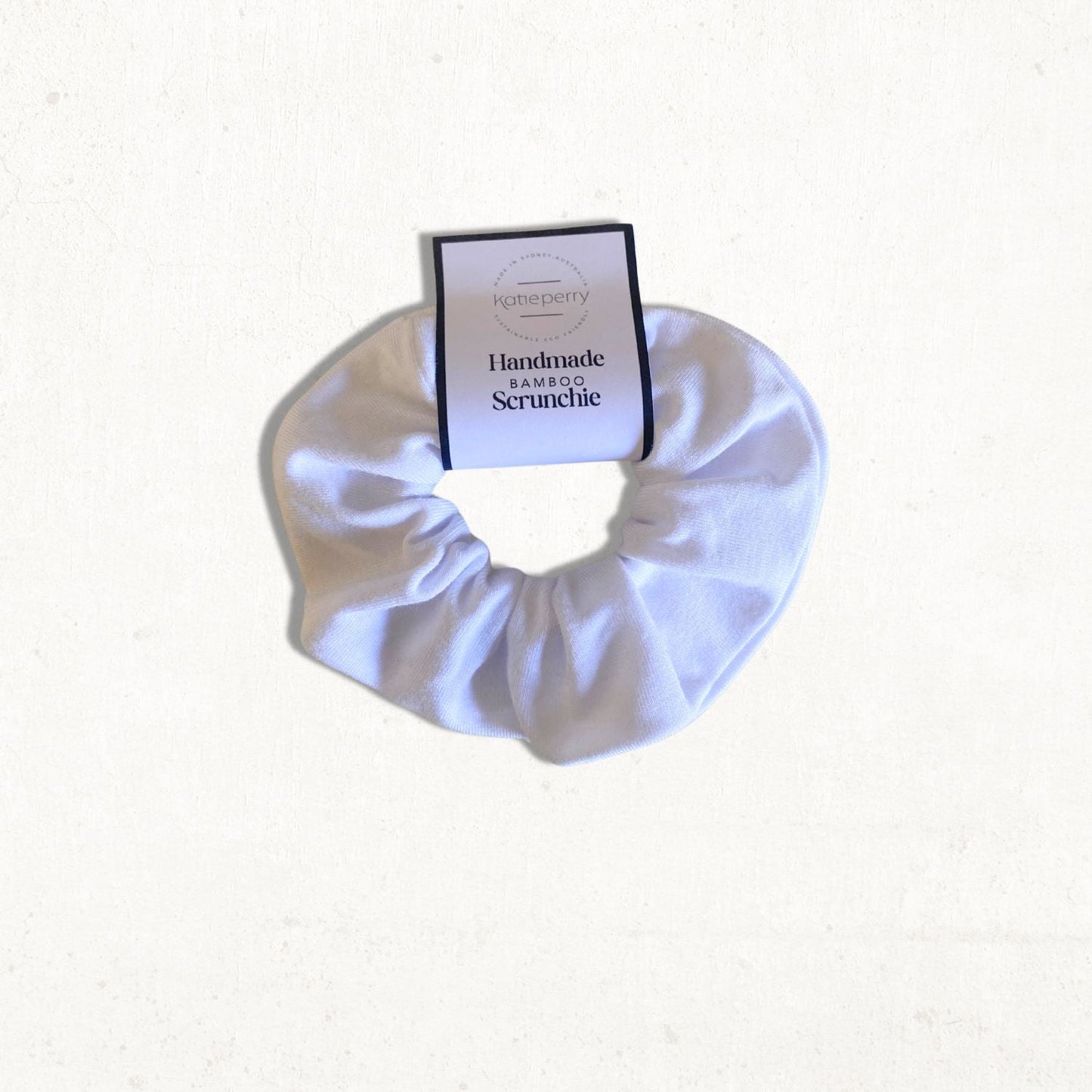 Bamboo Scrunchie - White