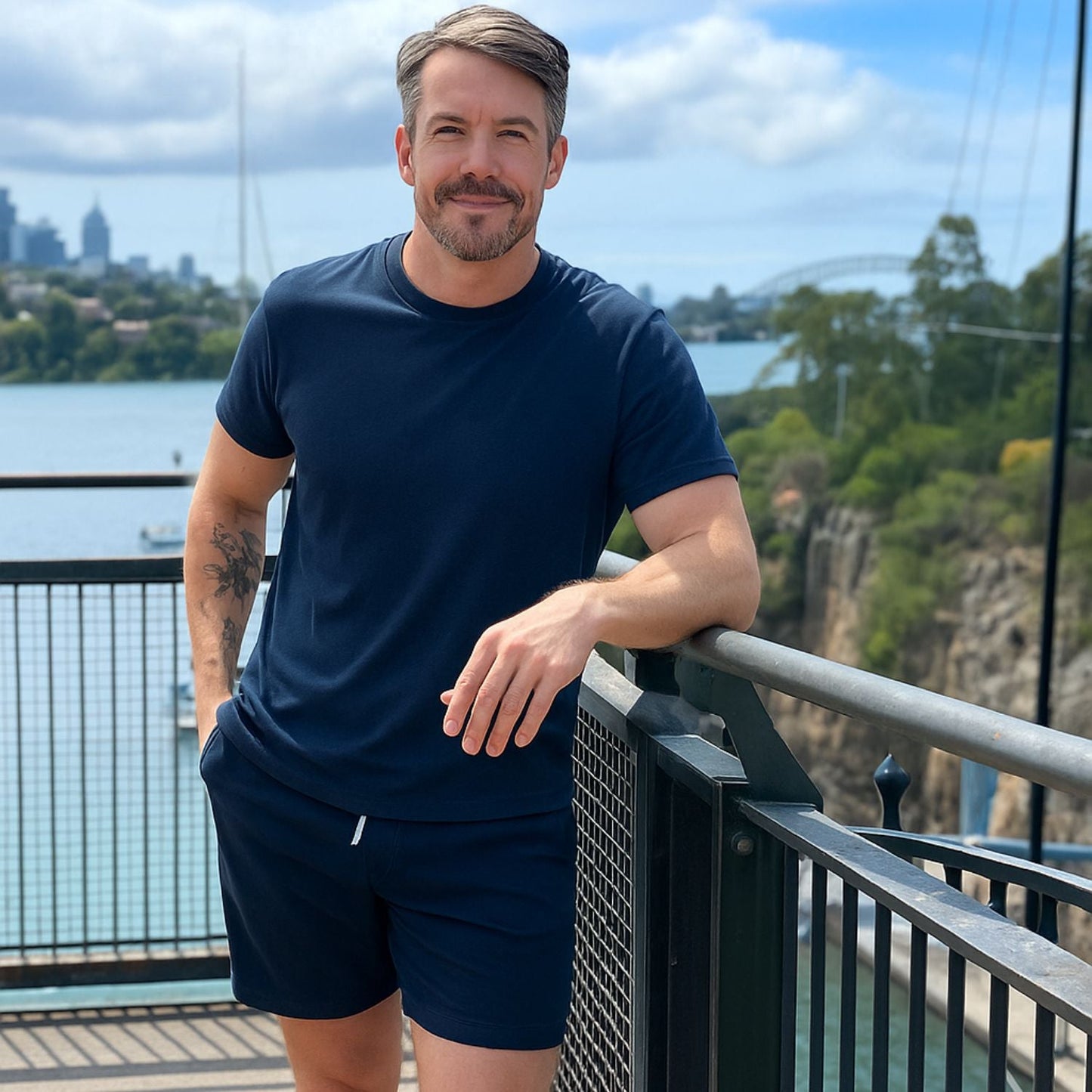 Bondi Tee & Avalon Shorts Set - Navy