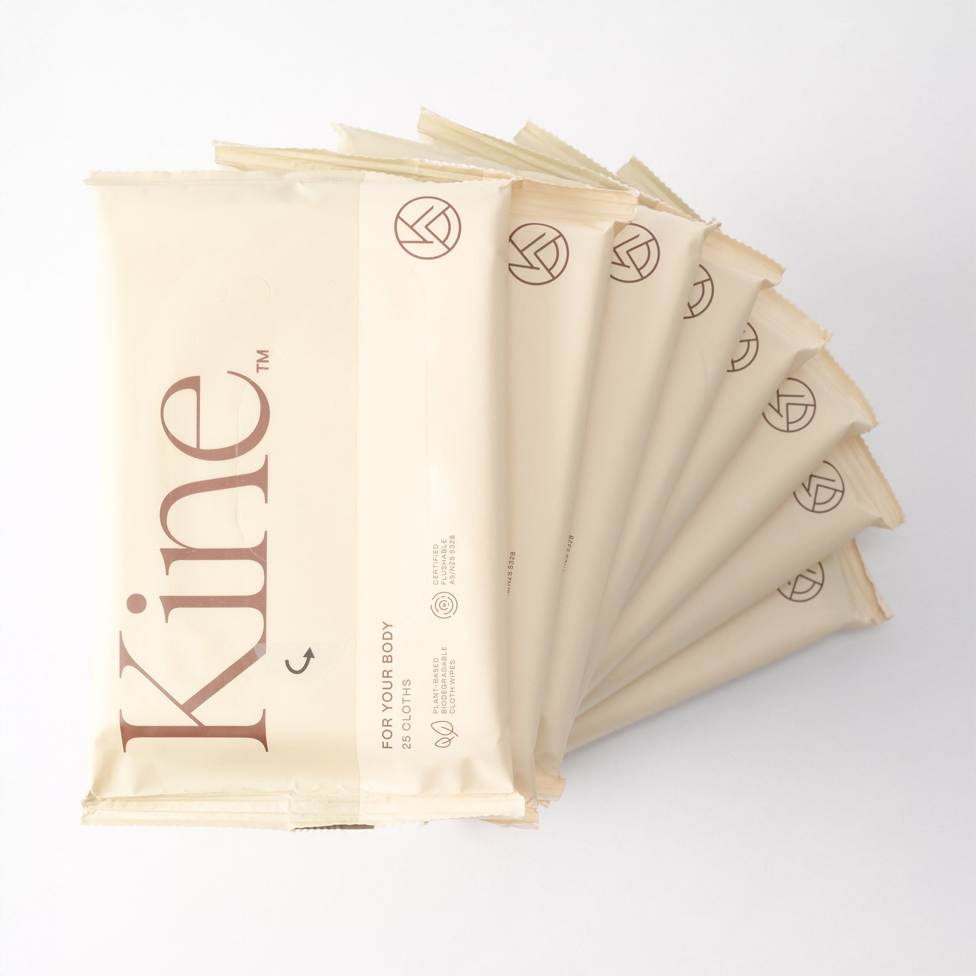 Kine flushable wipes, alcohol free wipes, biodegradable wipes, hypoallergenic wipes.eco-friendly wet wipes. Flushable Body Wipes. 

