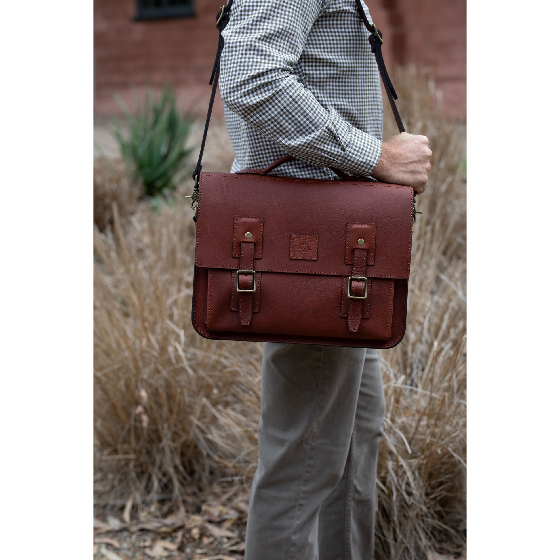 Laptop Briefcase - Aussie Bush Leather