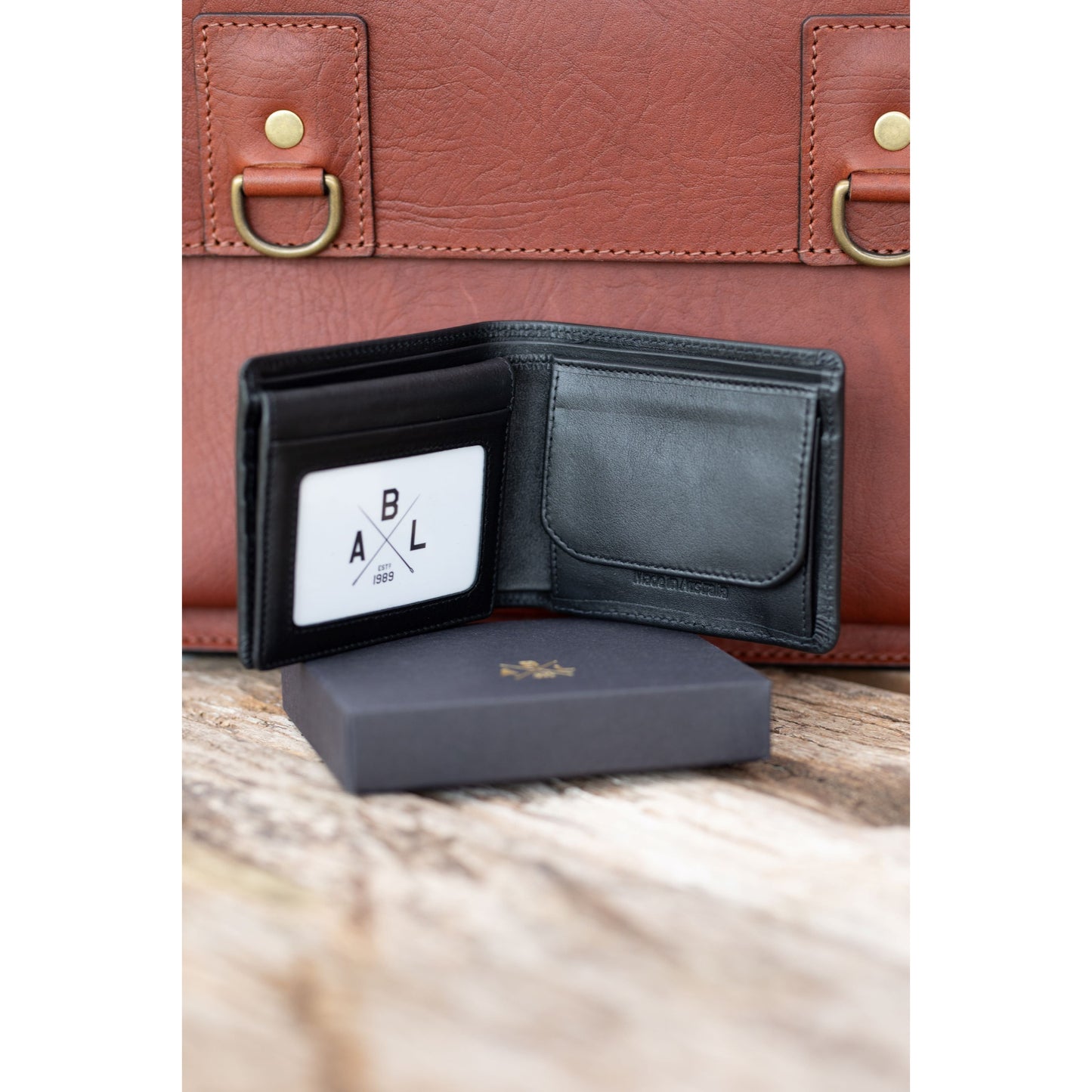 Men's Wallet Deluxe- Kangaroo - Aussie Bush Leather