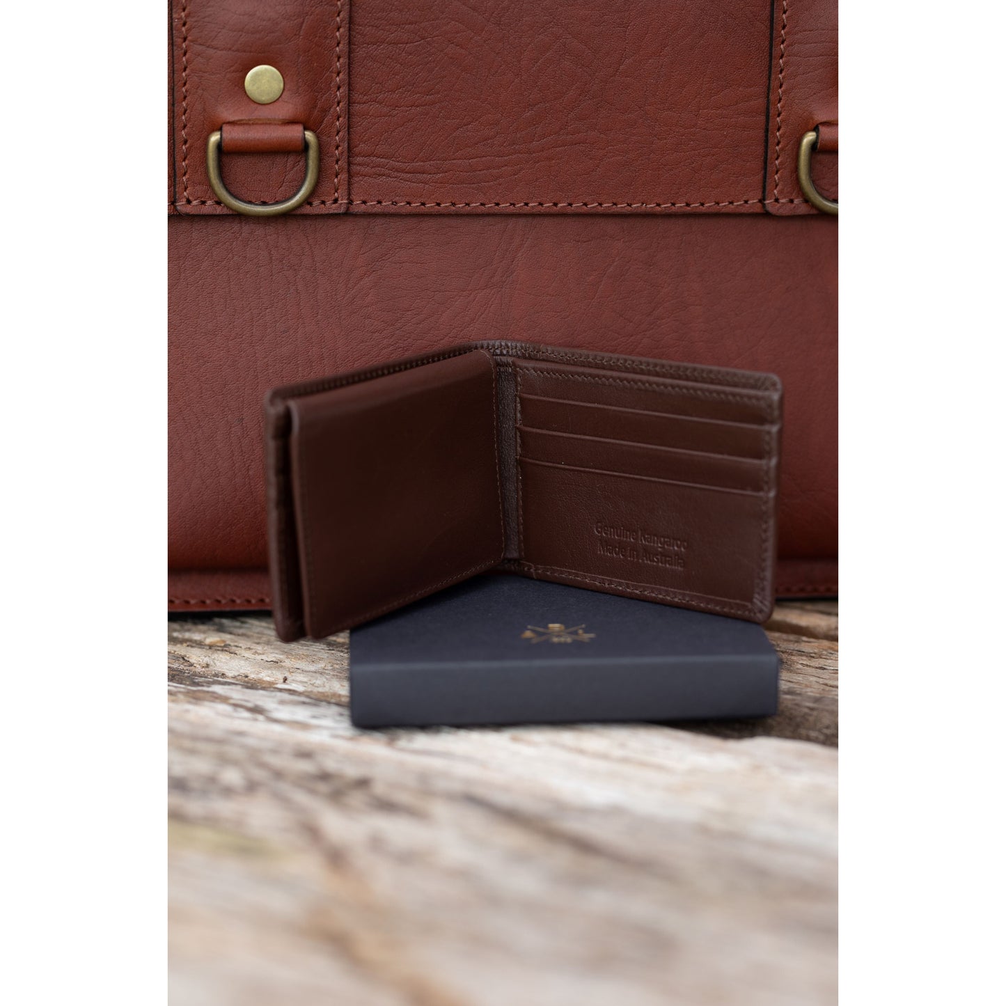 Men's Wallet Mini-Ex-Kangaroo - Aussie Bush Leather