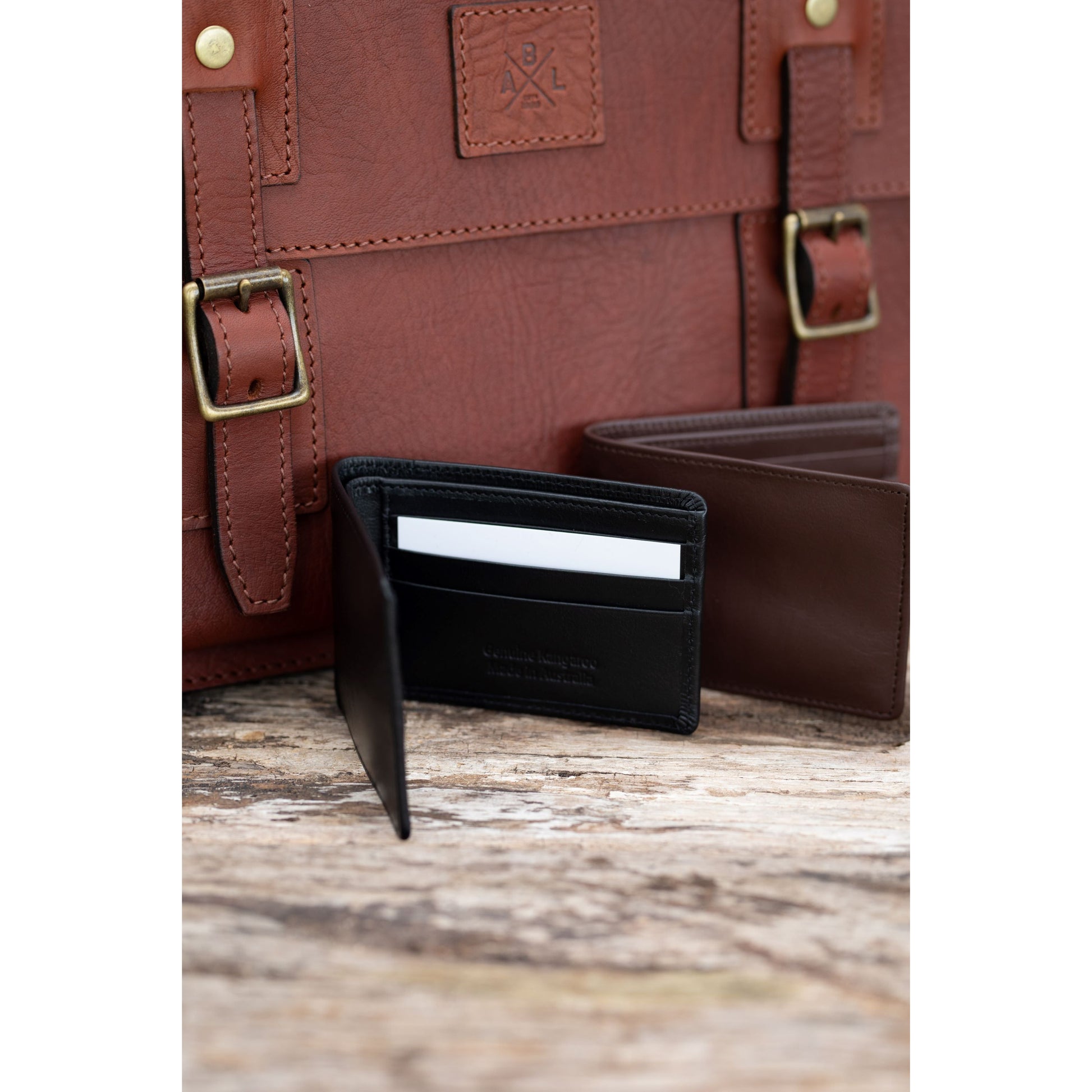 Men's Wallet Mini- Kangaroo - Aussie Bush Leather