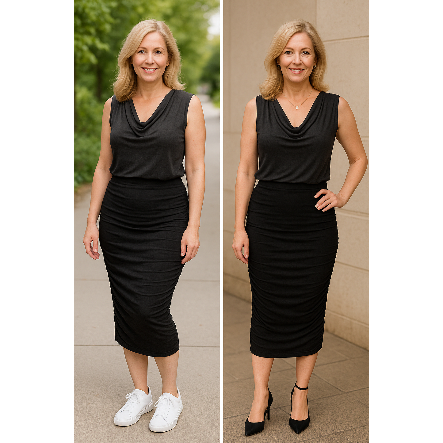 Noosa Premium Bamboo Skirt - Black