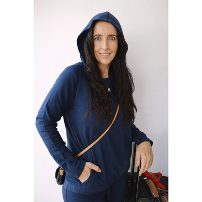 Paddington Pocket V Hoodie - Navy