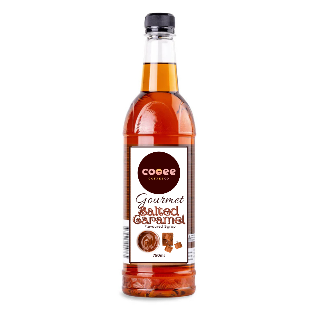 Gourmet Salted Caramel Syrup 750ml from Cooee Coffee Co