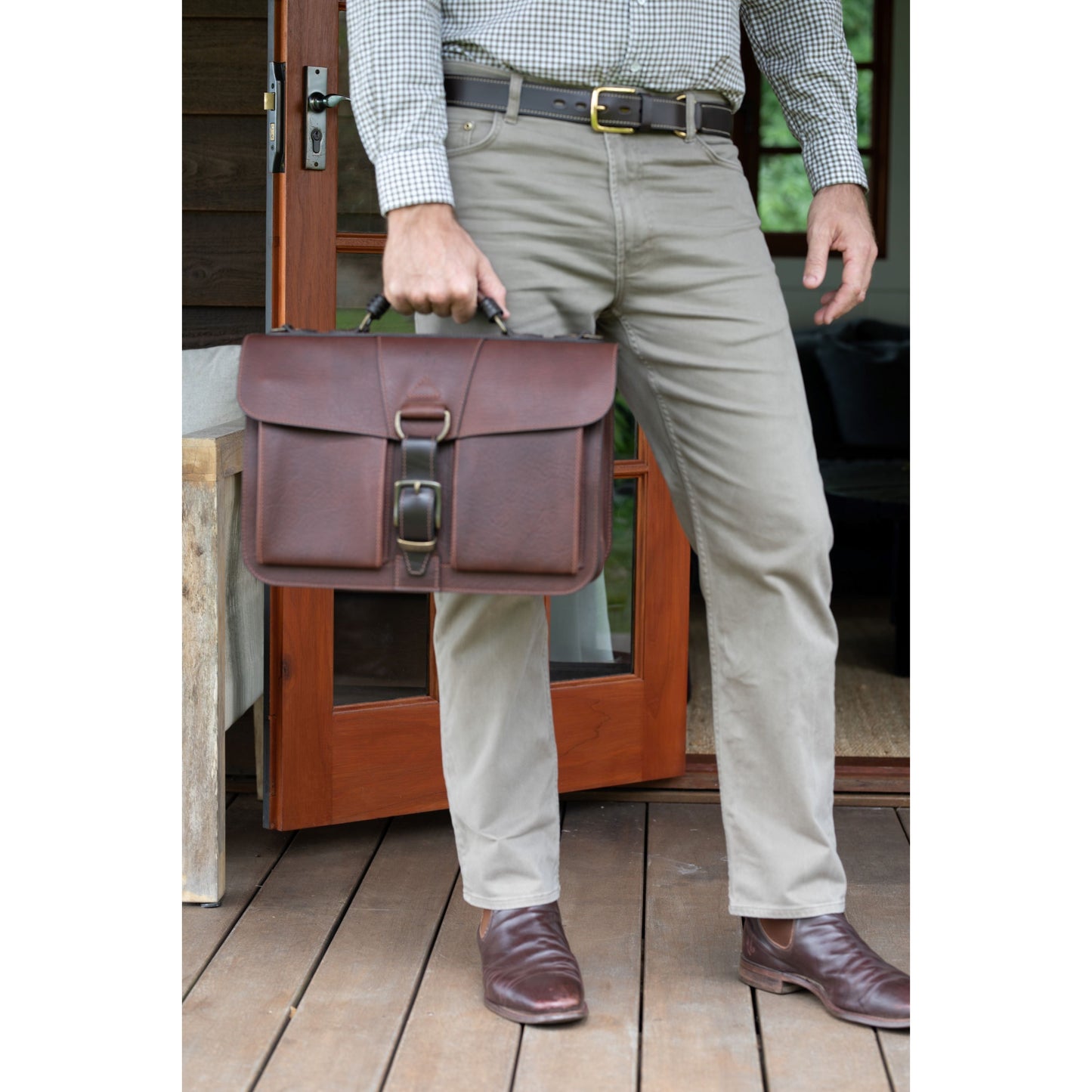 Saddler Briefcase - Aussie Bush Leather
