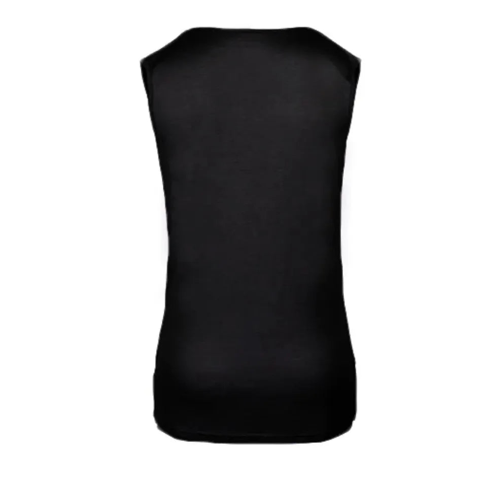 Capri Sleeveless Cowl Neck Top - Black