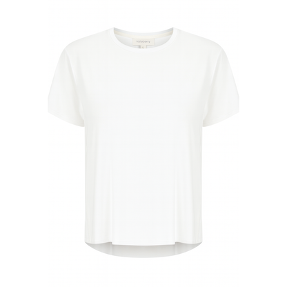 Premium Shelly Round Neck Tee - White