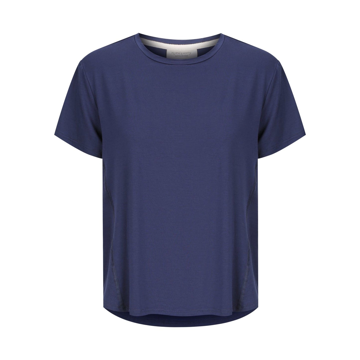 Premium Shelly Round Neck Tee - Midnight Blue