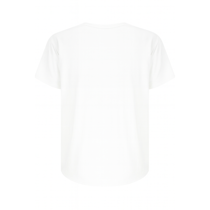 Premium Shelly Round Neck Tee - White