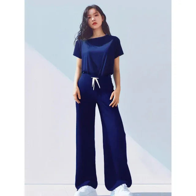 Premium Shelly Round Neck Tee - Midnight Blue