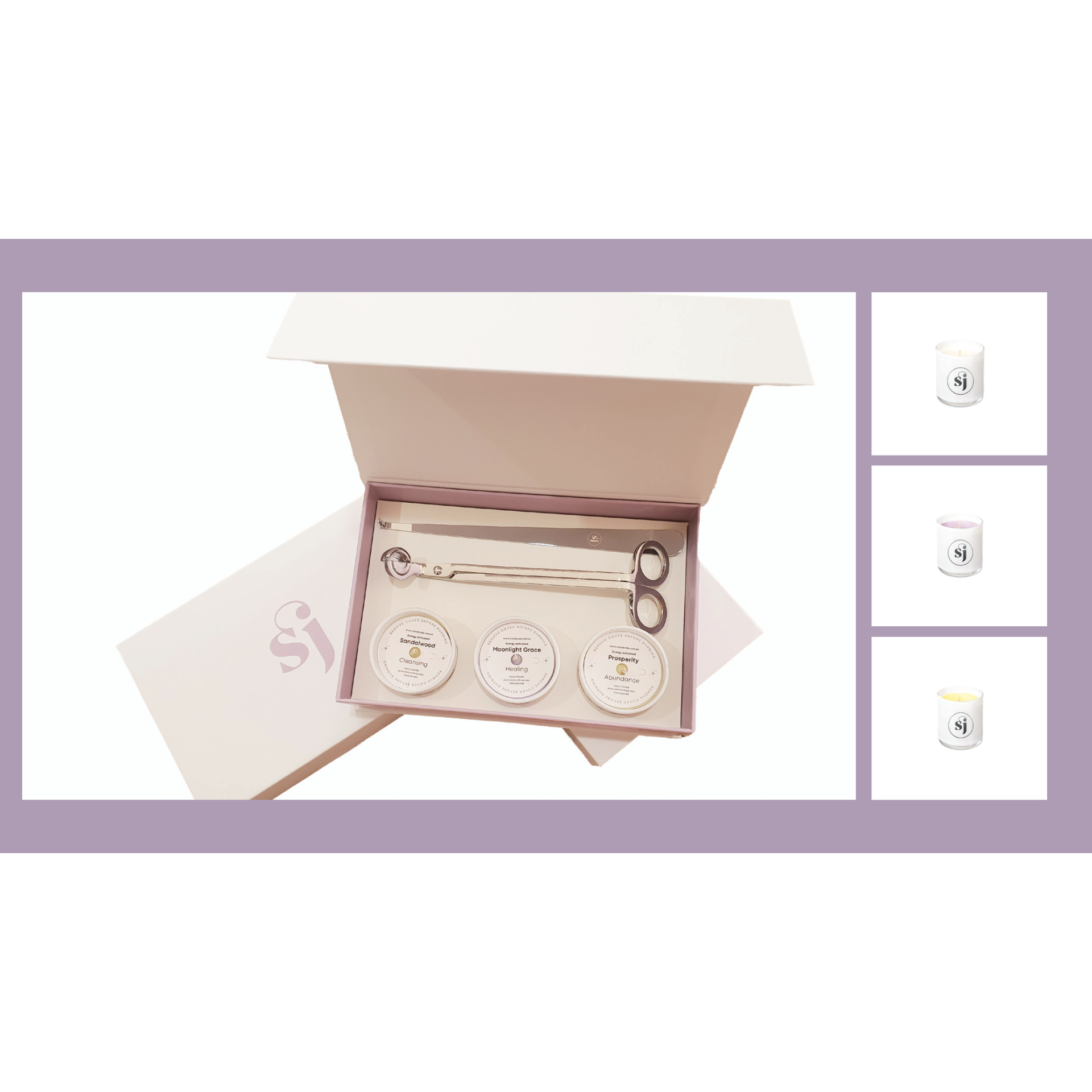 Triple Mini Travel Box Set – SJ Energy Candles