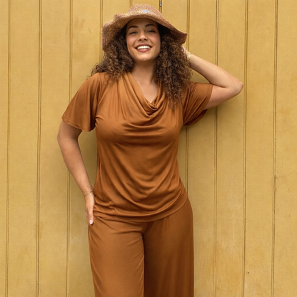 Verona Top & Adelaide Pant Set -  Bronze