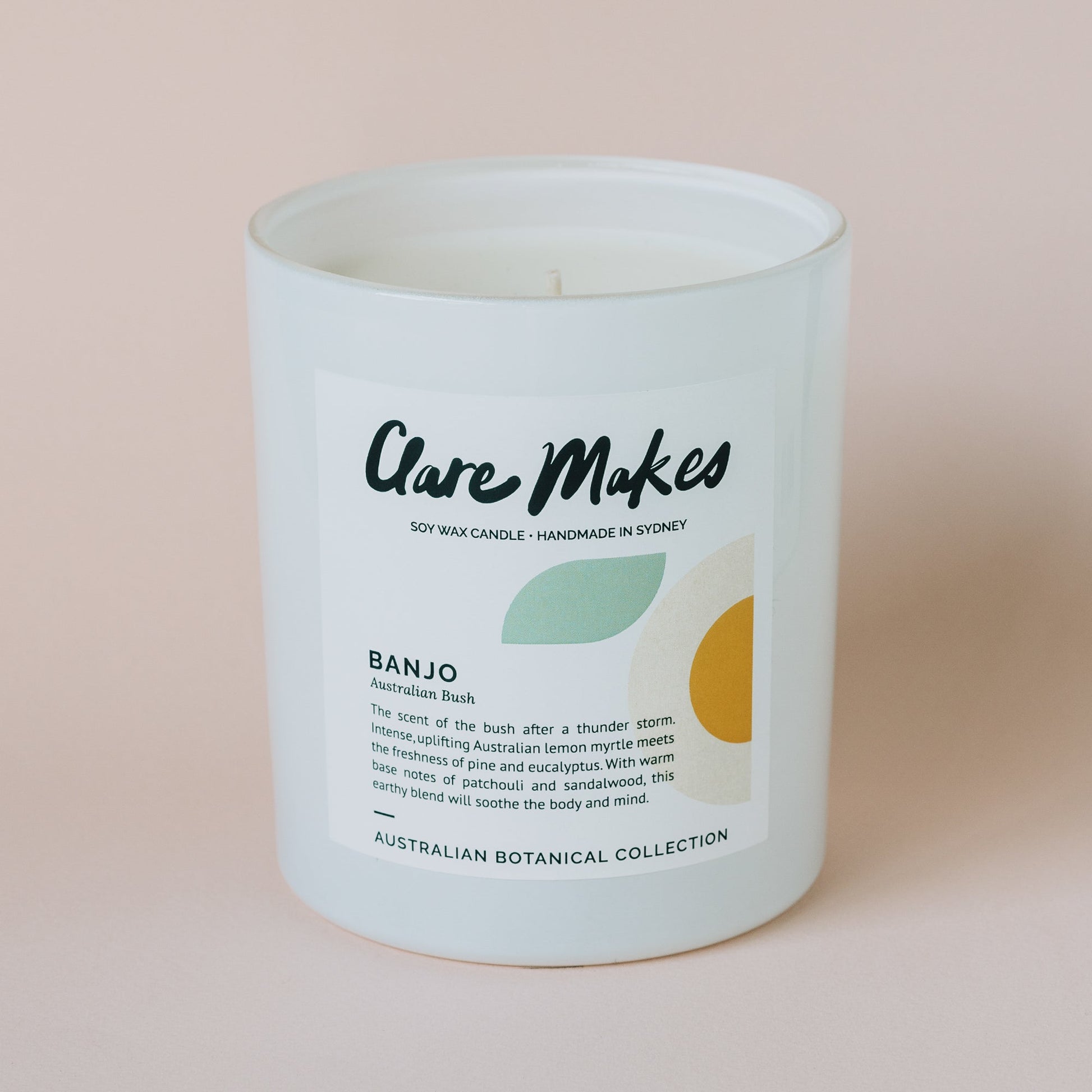 Clare Makes Banjo XL Candle - Australian botanical scent