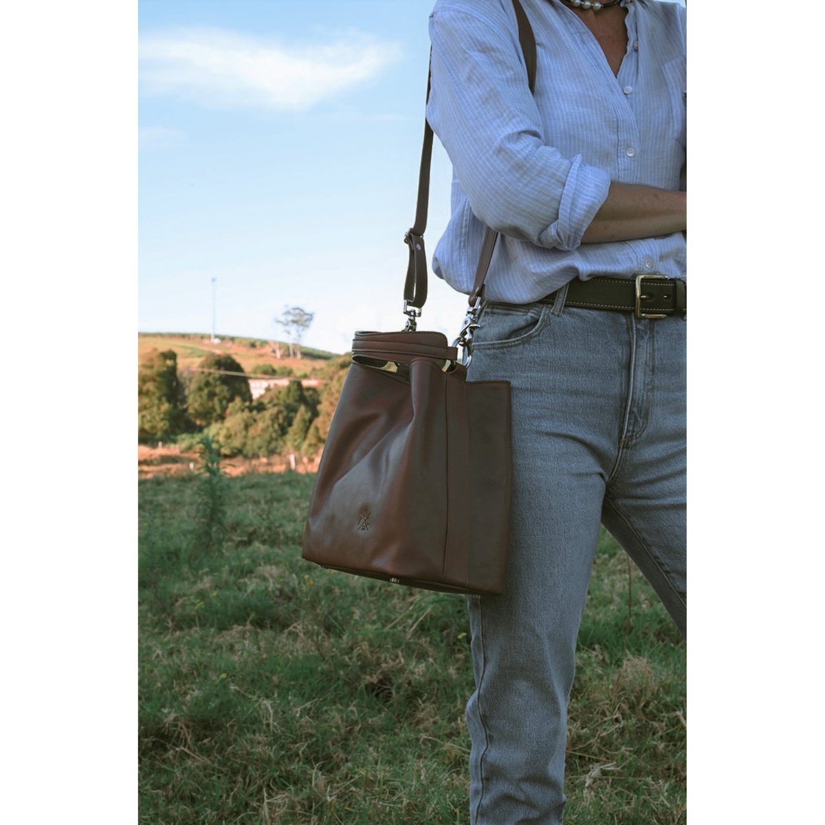 Bucket Handbag - Aussie Bush Leather