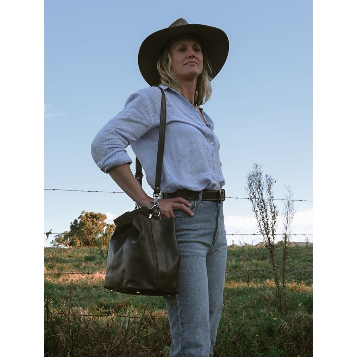 Bucket Handbag - Aussie Bush Leather