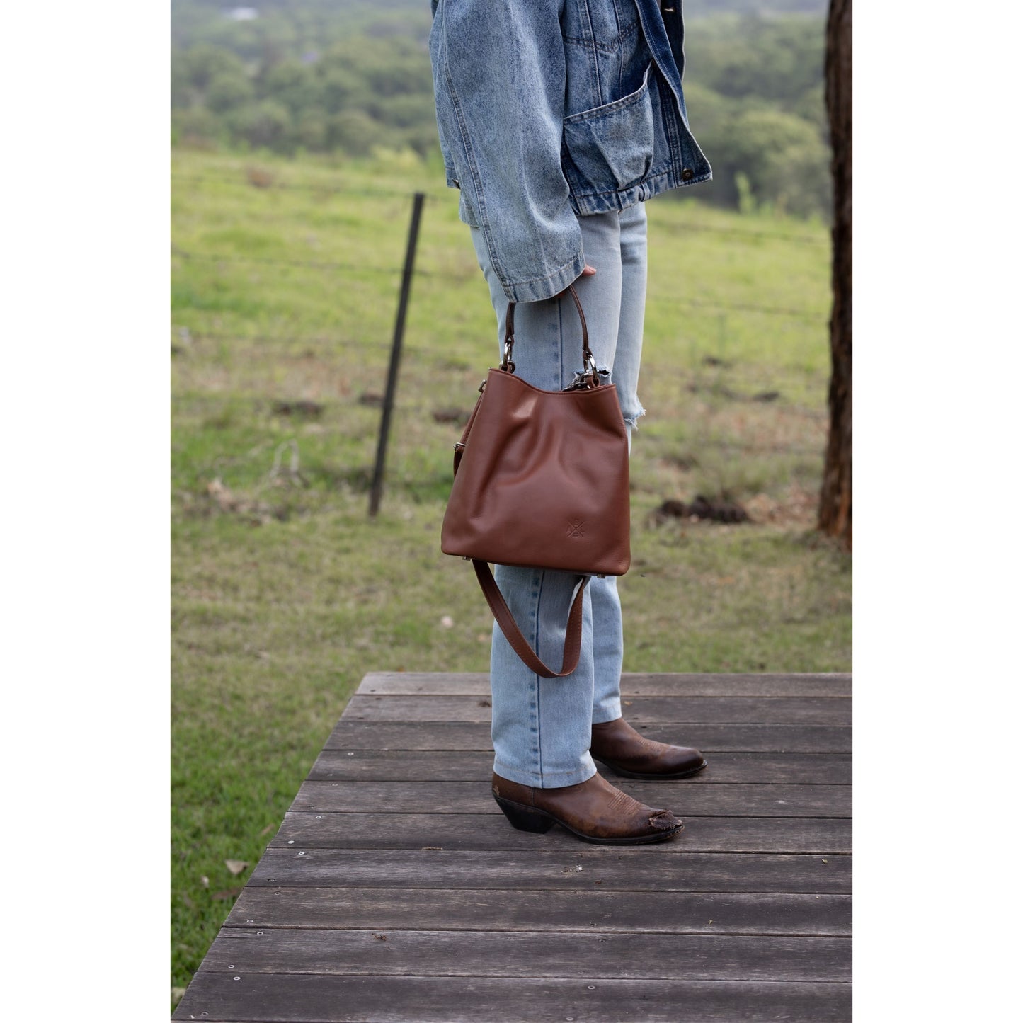 Bucket Handbag - Aussie Bush Leather