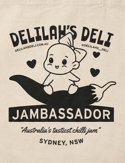 Delilah’s Deli “JAMBASSADOR” Tote Bag
