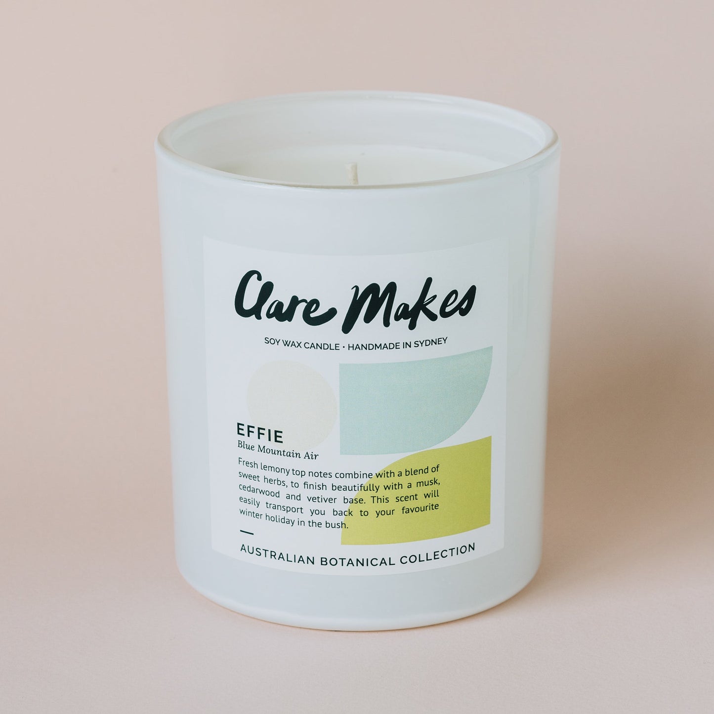 Clare Makes Effie XL Candle - Australian botanical scent