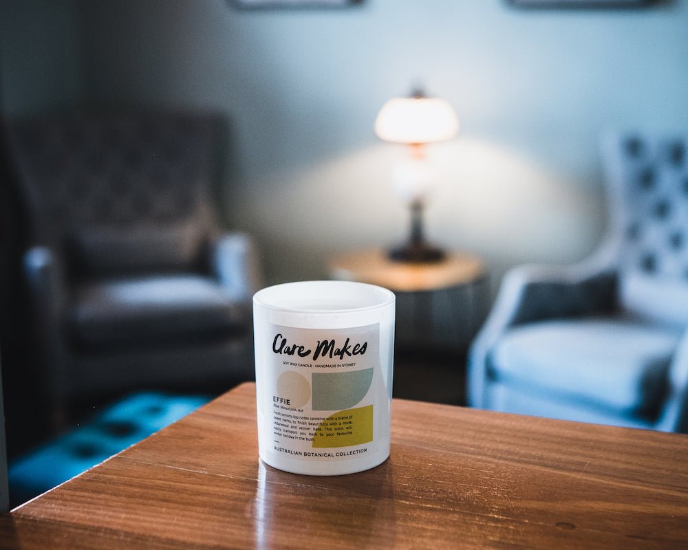 Clare Makes Effie Large Candle - Australian botanical scent