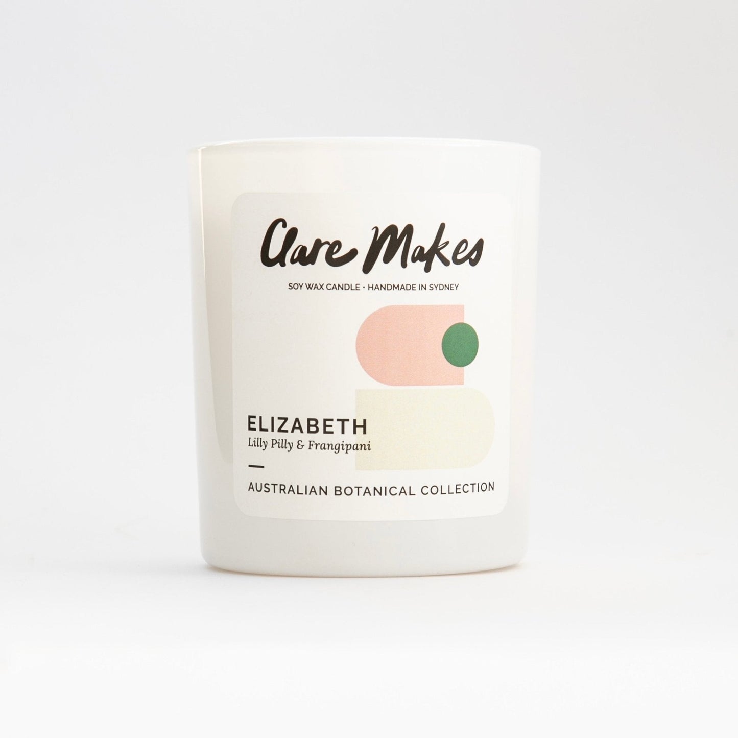 Clare Makes Elizabeth Medium Candle - Australian botanical scent