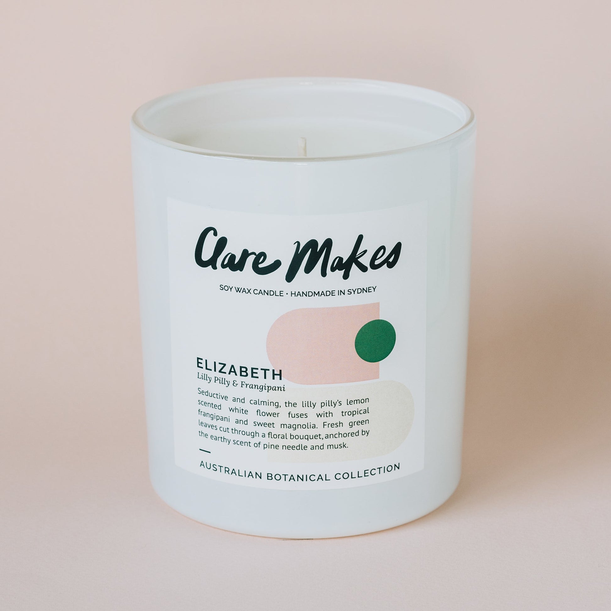 Clare Makes Elizabeth XL Candle - Australian botanical scent