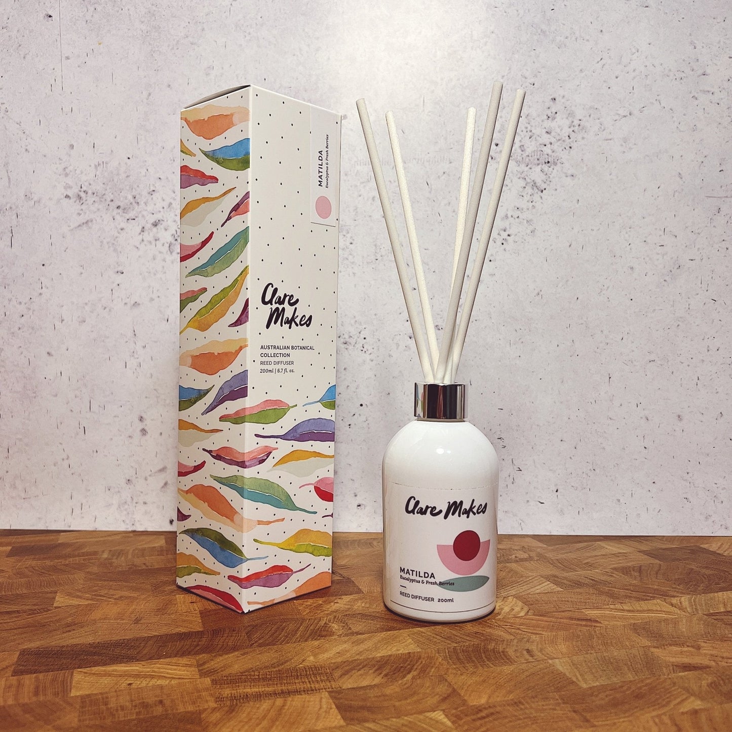 Clare Makes Matilda Reed Diffuser - Australian botanical scent