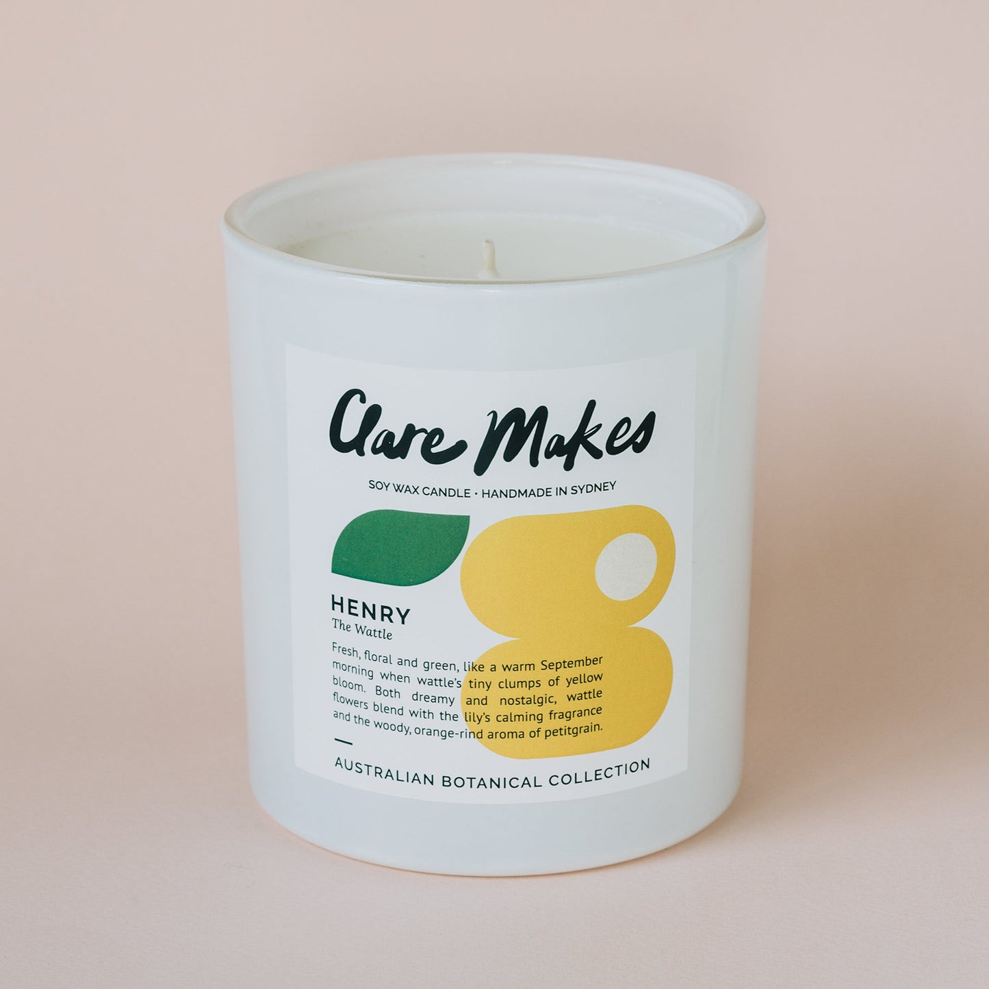 Clare Makes Henry XL Candle - Australian botanical scent