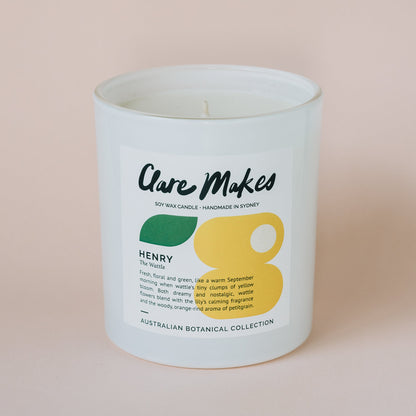 Clare Makes Henry XL Candle - Australian botanical scent