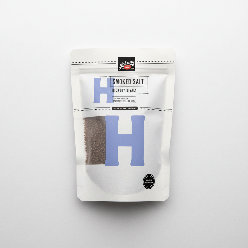 Hickory Smoked Salt - 120 grams — Johnny Retro, made in Melbourne