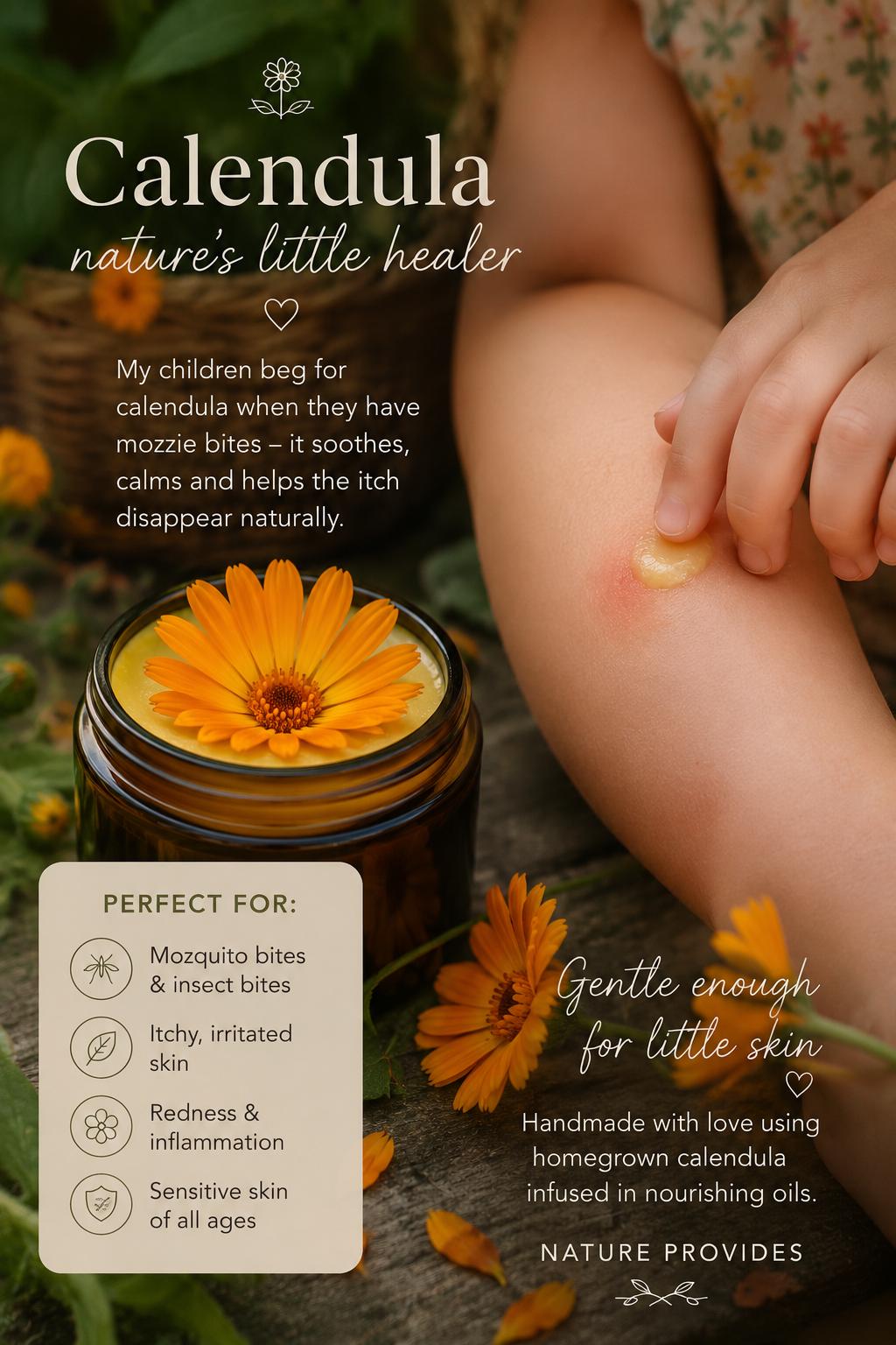 Chambers Botanical Calendula Skin Balm applied to skin