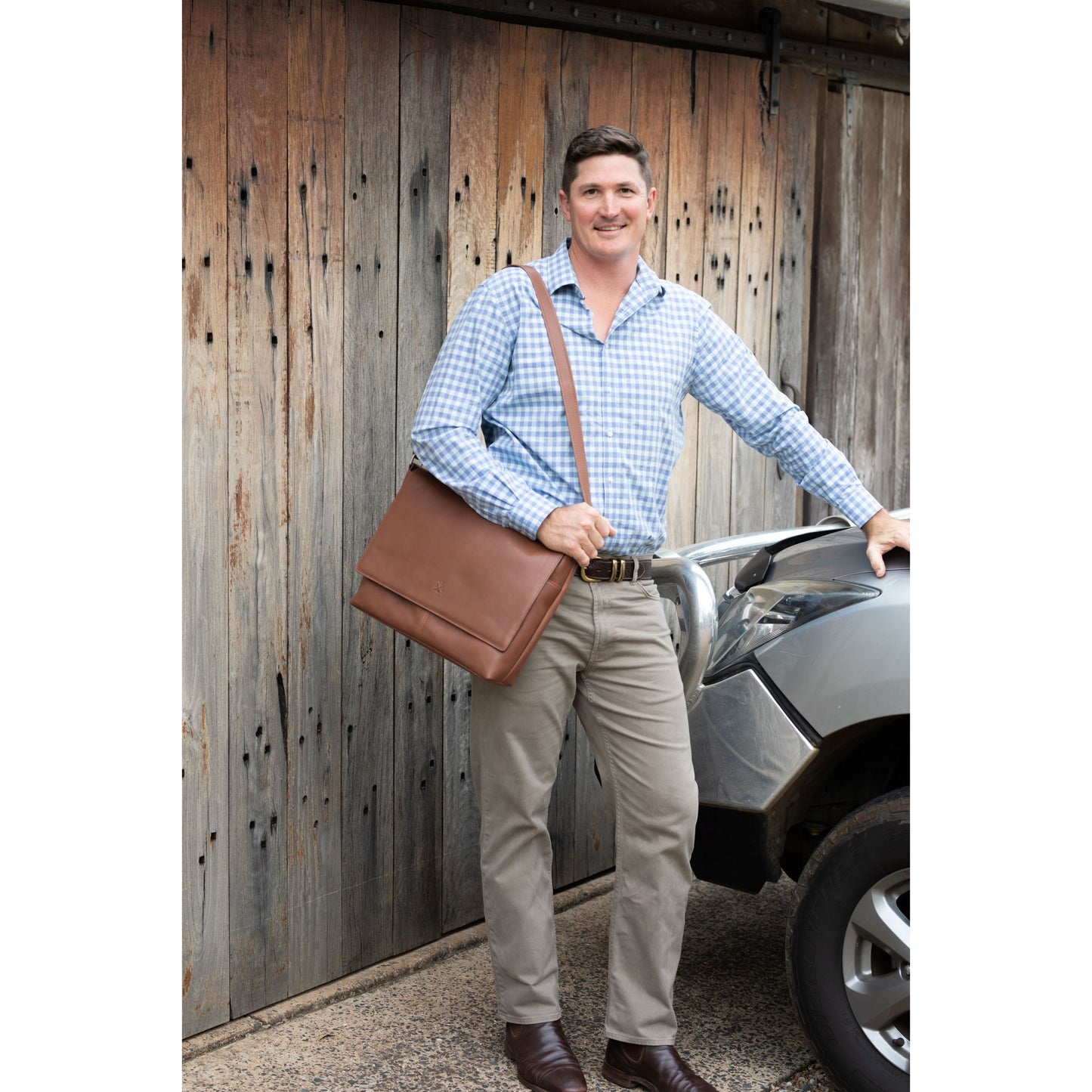 Tenterfield Laptop Satchel - Aussie Bush Leather