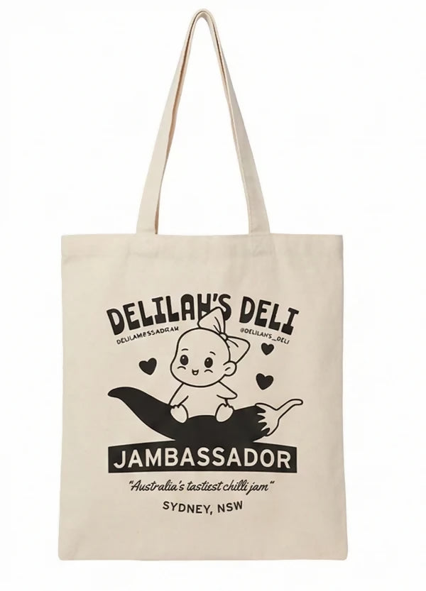 Delilah’s Deli “JAMBASSADOR” Tote Bag