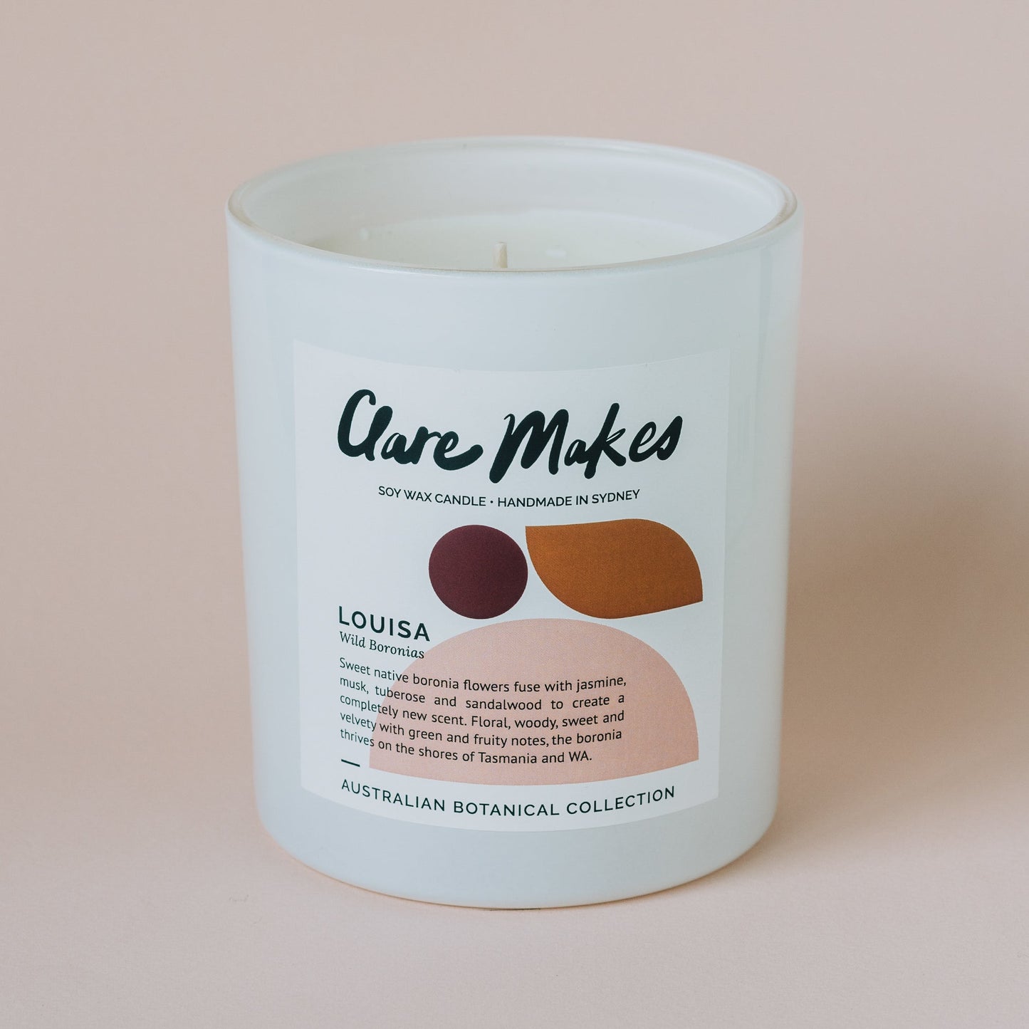 Clare Makes Louisa XL Candle - Australian botanical scent