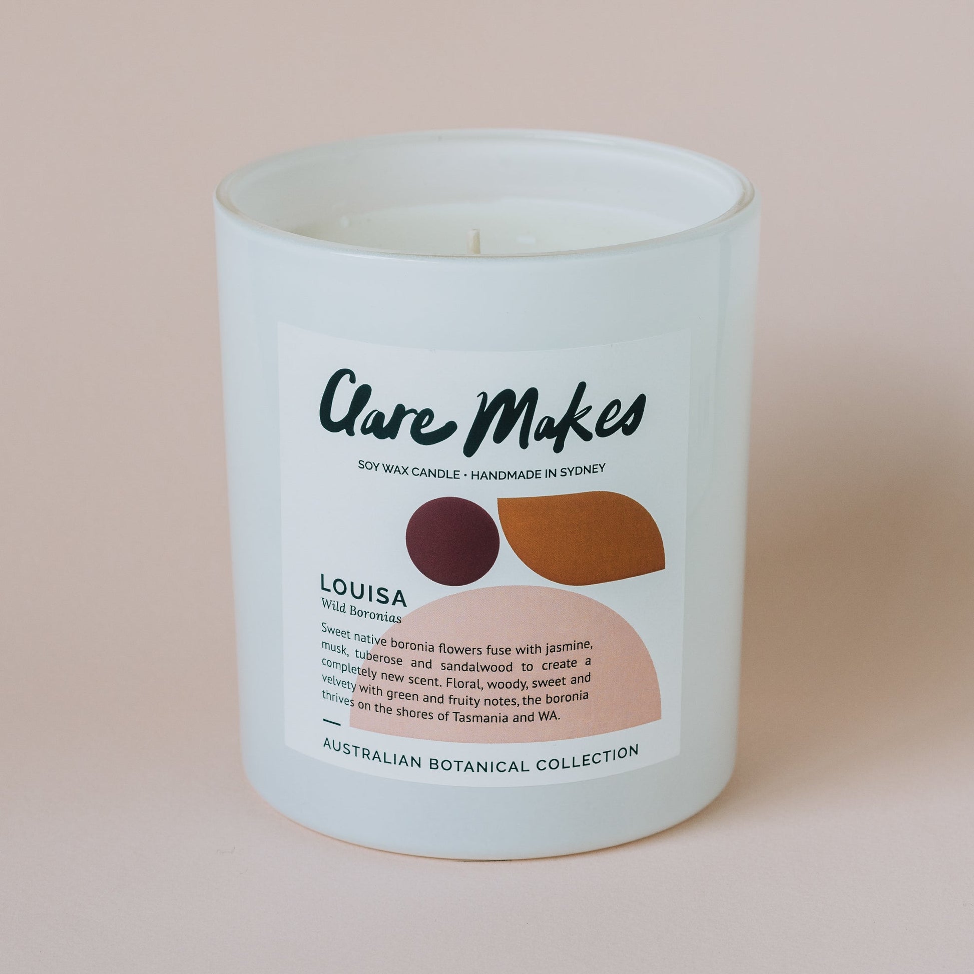 Clare Makes Louisa XL Candle - Australian botanical scent