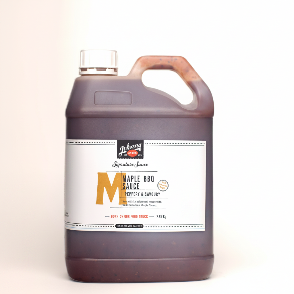 Maple BBQ Sauce - Food Service (Carton of 3 x 2.9kg) — Johnny Retro, made in Melbourne