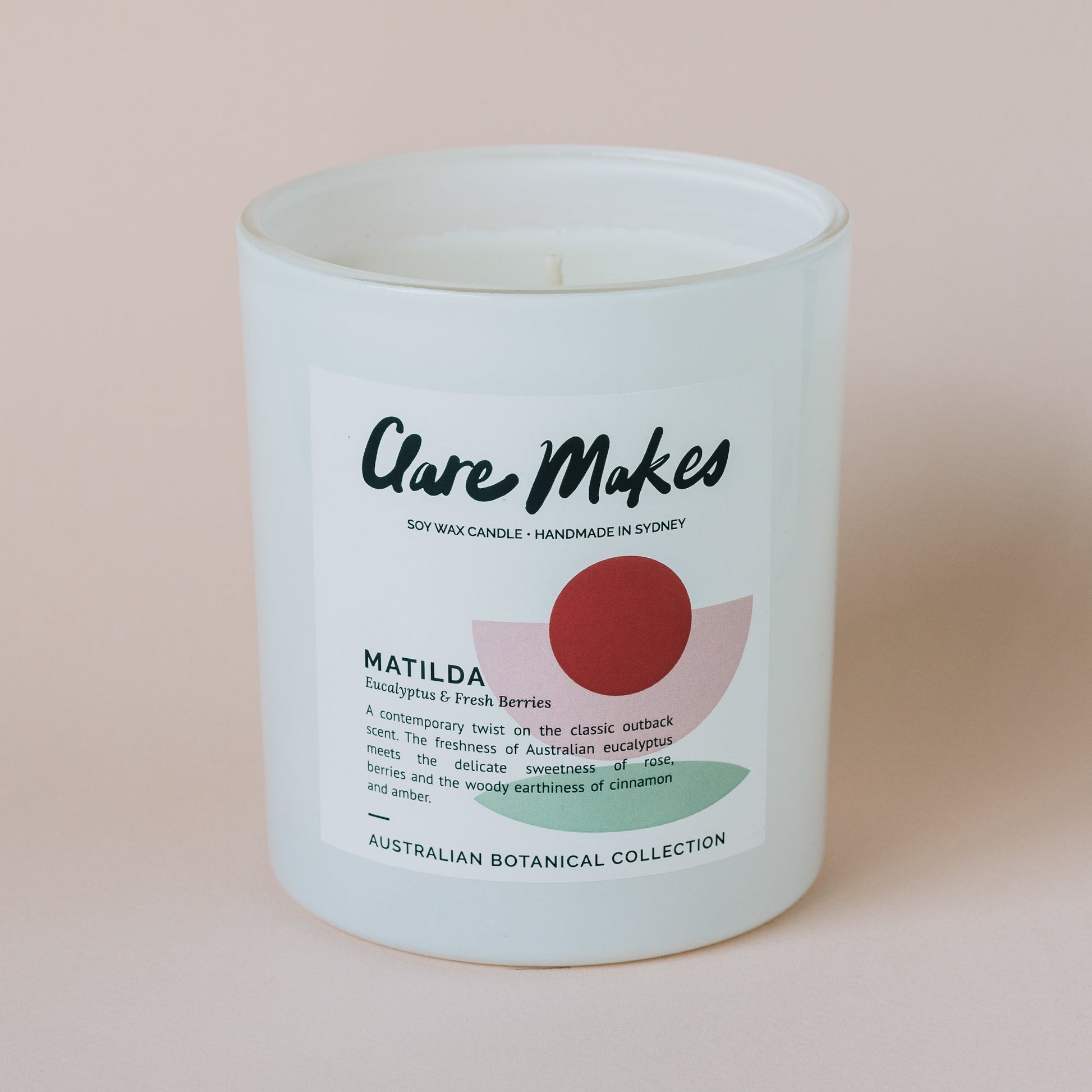 Clare Makes Matilda XL Candle - Australian botanical scent
