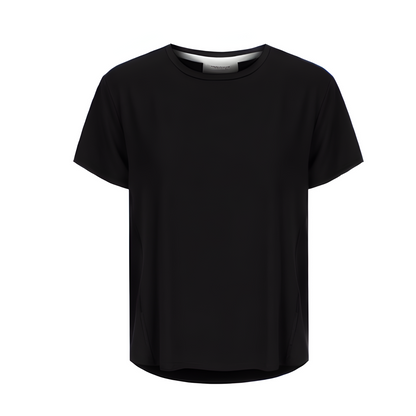 Premium Shelly Round Neck Tee - Black