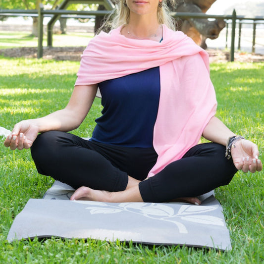 Superfine Merino Wrap - Peony Pink