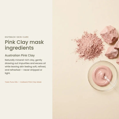 Outback Pink Clay Mask key ingredients