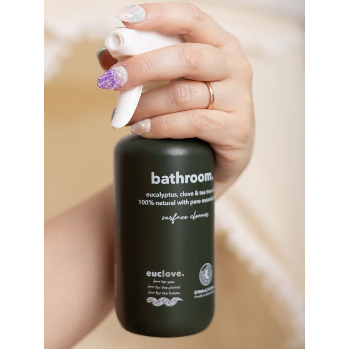 Bathroom Cleaner 500 ml & Microfibre Cloth Pack