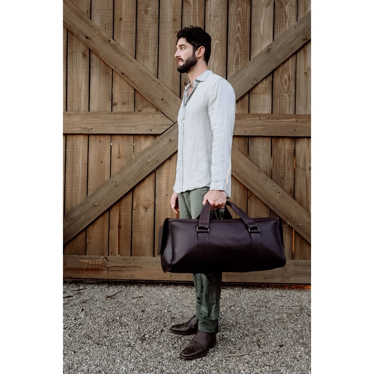 The Traveller - Engraving Test - Aussie Bush Leather