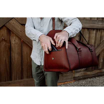 The Traveller - Engraving Test - Aussie Bush Leather