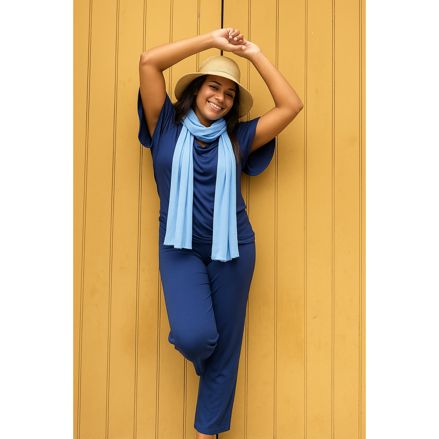 Verona Top & Adelaide Pant Set - Midnight Blue